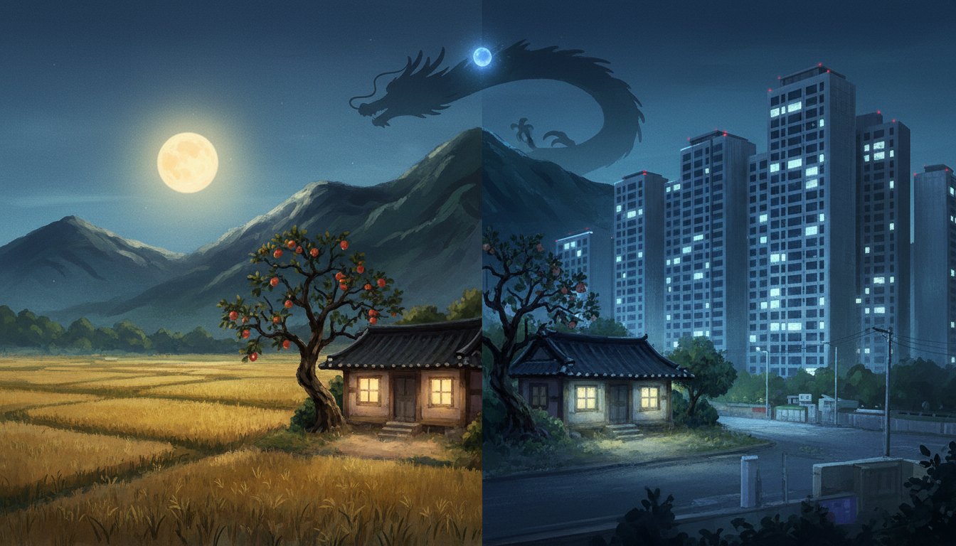 용산동 1996 표지 — 와룡산 아래 옛집
